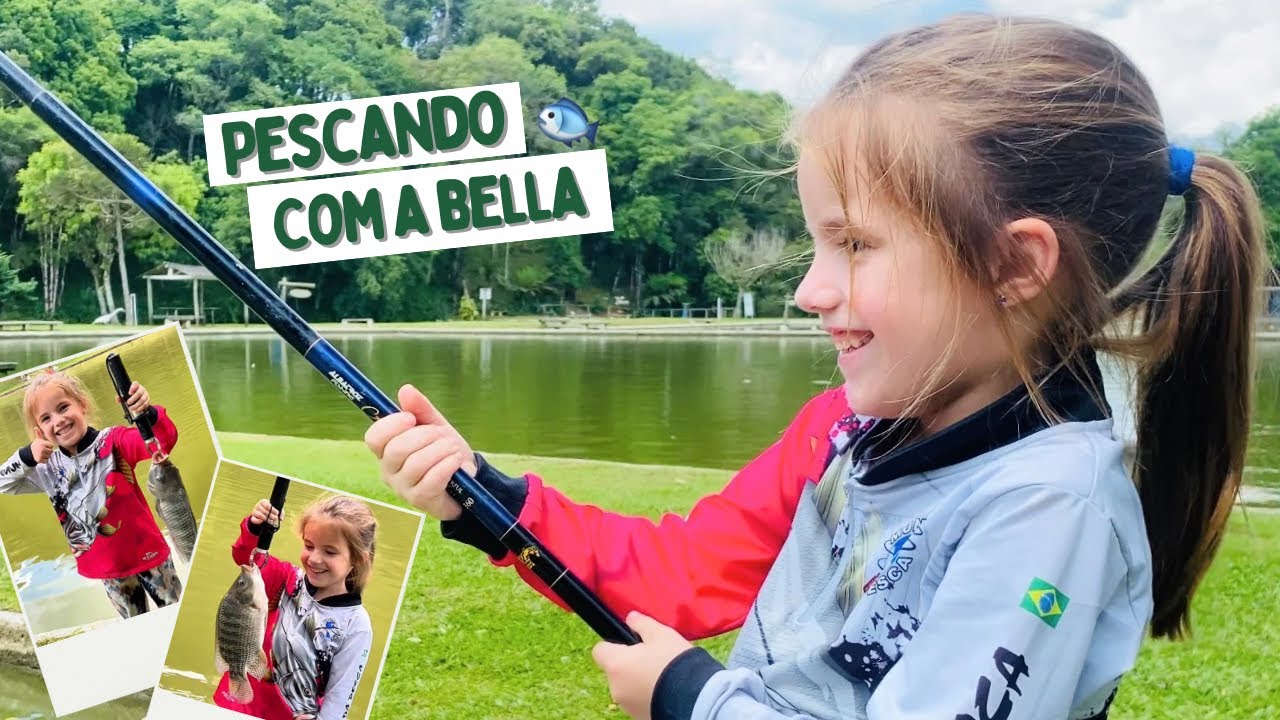 🎣 Pescando com a Bella | Diversão em Família 