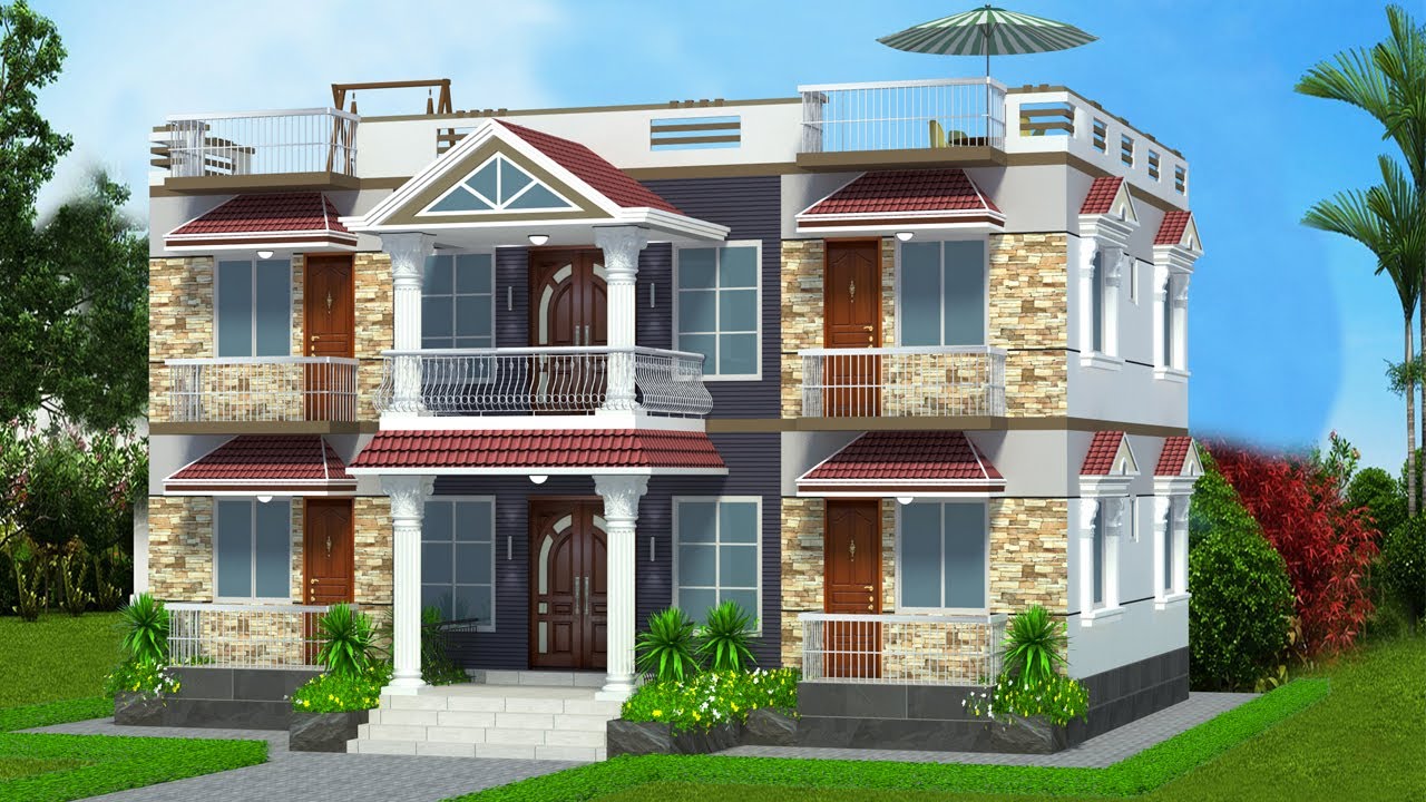 ৪ শতক(২.৫ কাঠা) জায়গায় ৬/৭/৮ বেডরুমের বড় duplex বাড়ি তৈরির ডিজাইন !!
