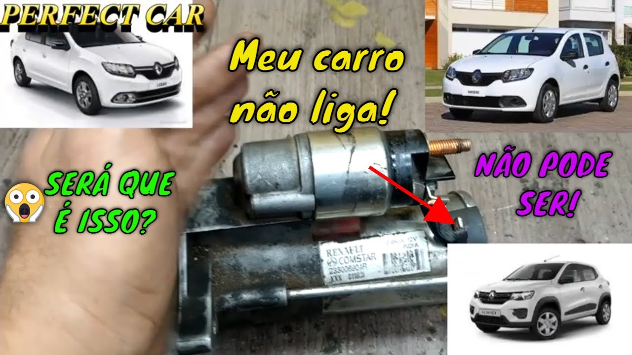 INCRIVEL Motor de arranque já deu pau Renault Logan ,Sendero e kwid 1.0 3cc diagnostico passo /passo