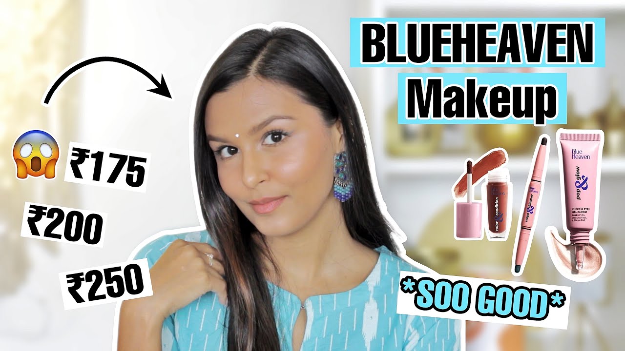 Trying Full Face Of BLUE HEAVEN Makeup😍💯 / Mridul Sharma