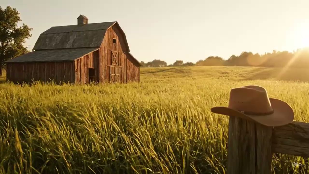 Country Sunset Loop | 1 Hour Background with Relaxing Country Music