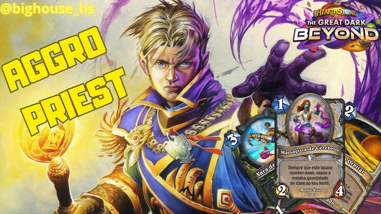 SACERDOTE AGGRO - (O DECK MAIS AGRESSIVO DO META) - (Hearthstone Tutorial Gameplay) #37