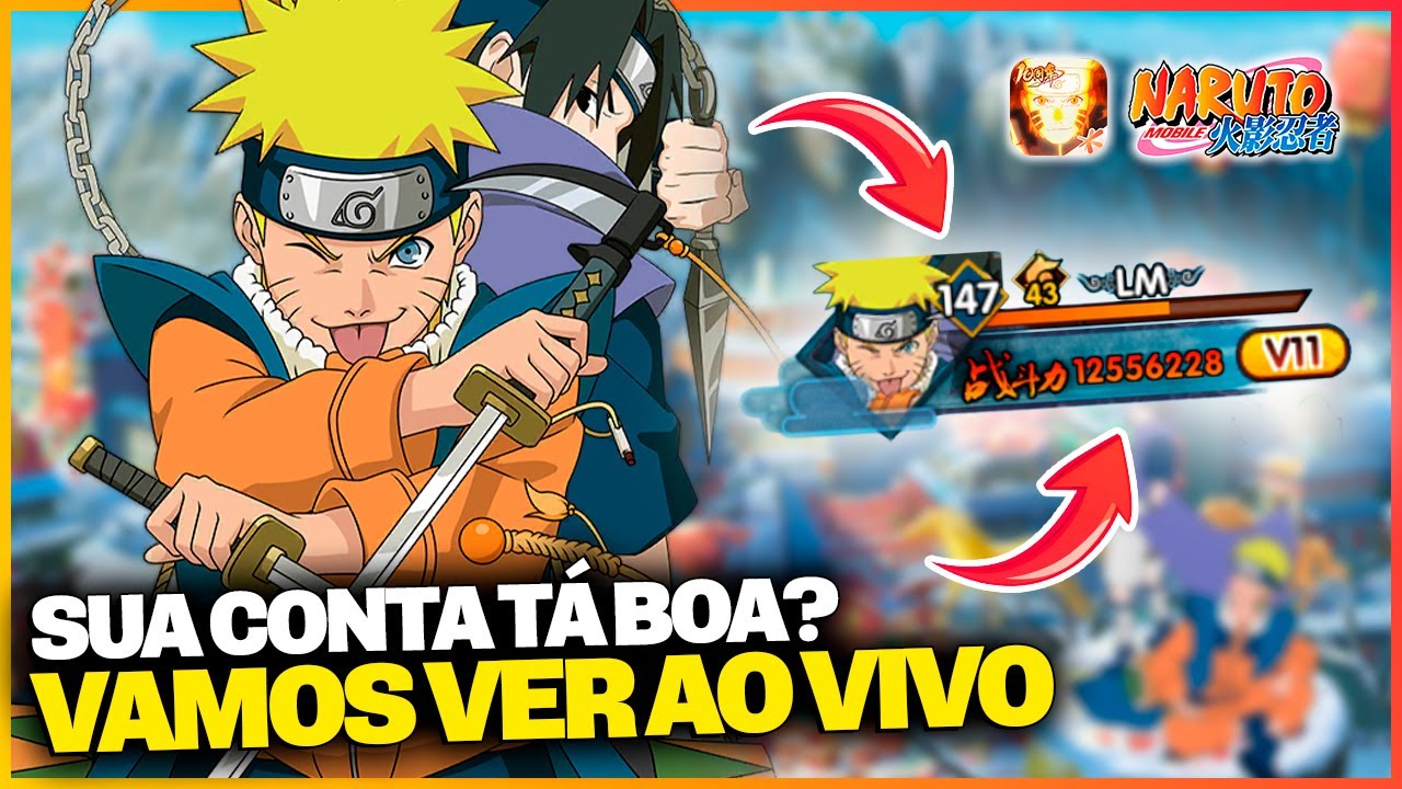 ATÉ ONDE VAI? Ranqueada na Conta dos MEMBROS AO VIVO no Naruto Mobile