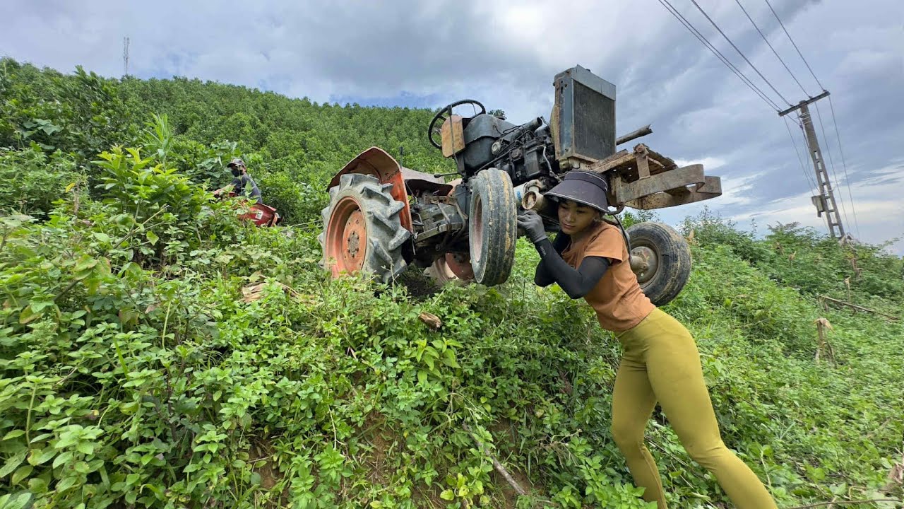 Started an abandoned tractor for 18 years. Girl restored the entire engine. Will it work again?