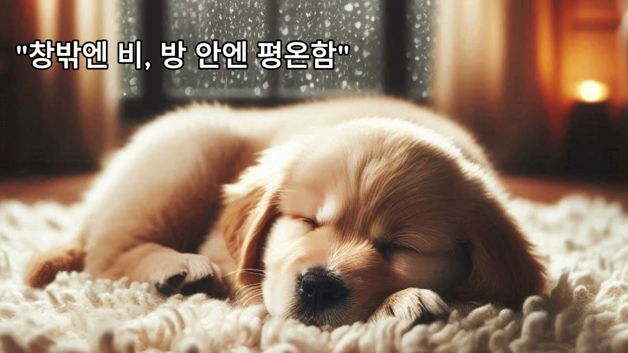 우리 강아지 꿀잠 치트키 💤 포근한 방 안에서 듣는 평온한 낮잠 음악 (분리불안 해소)
