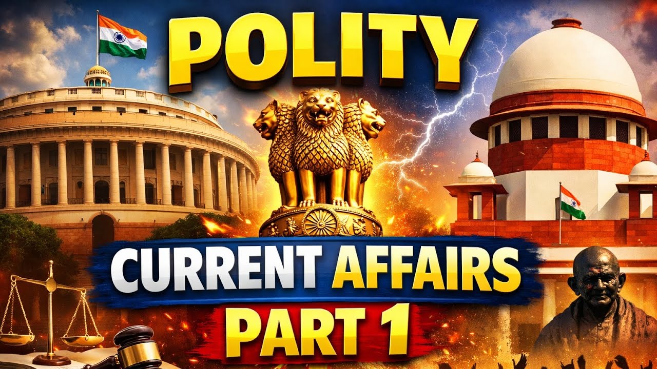 Polity Current Affairs for UPSC Prelims 2026 | Part 1