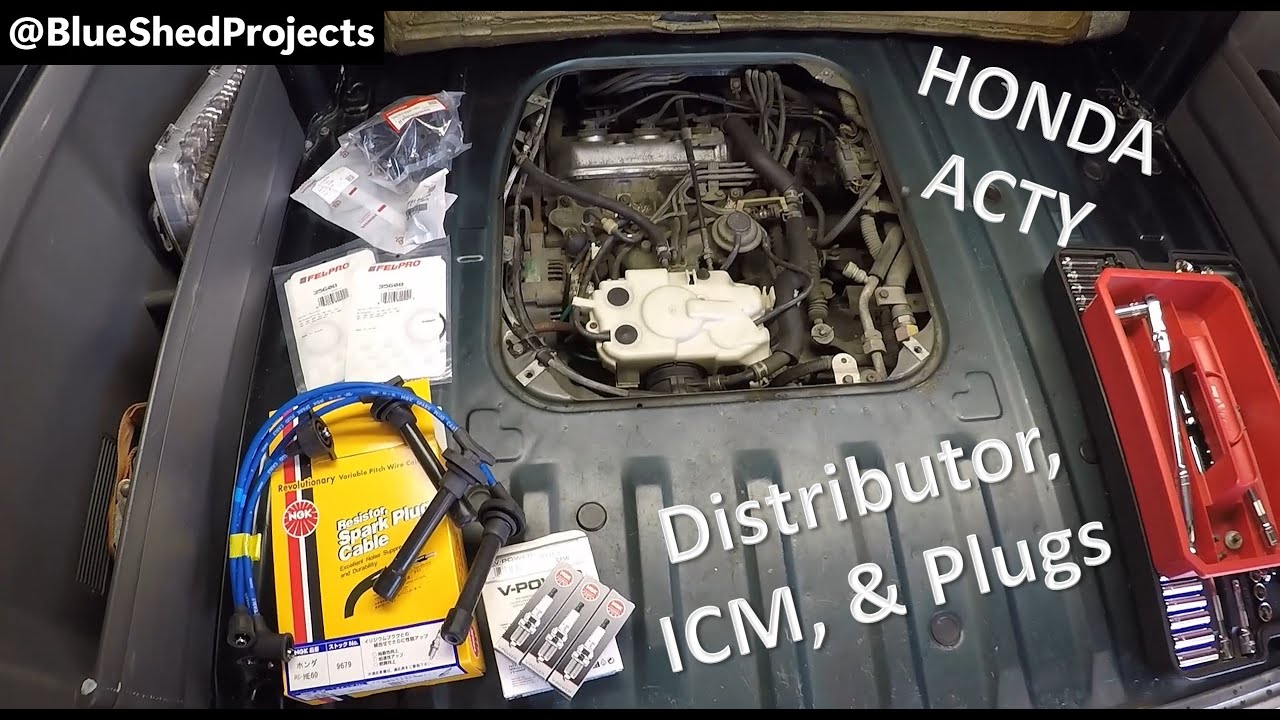Honda ACTY Distributor, ICM, and Spark Plugs Replacement