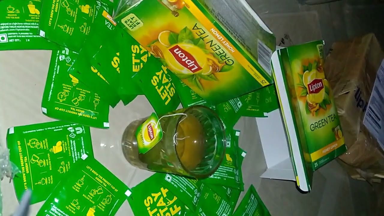 Lipton HONEY LEMON GREEN TEA || Lemon Green Tea 2 Bags Box