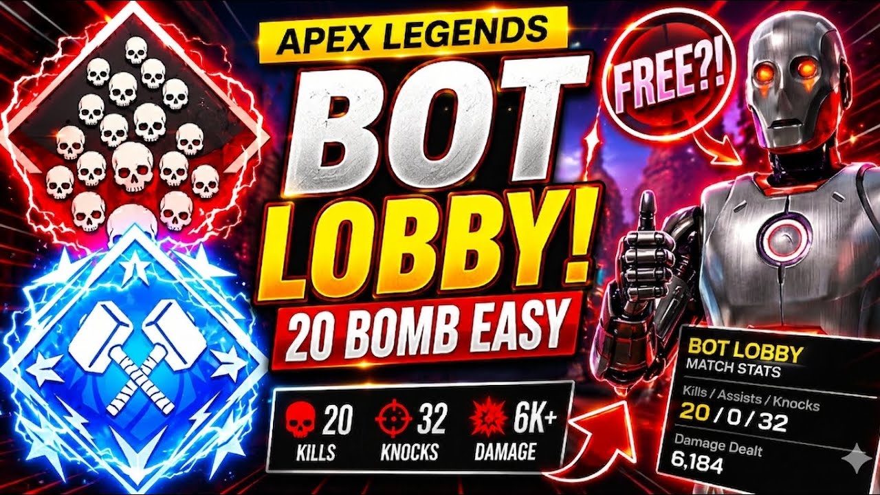 How to get BOT lobbies Apex Season 29 (FREE 20 BOMB?)