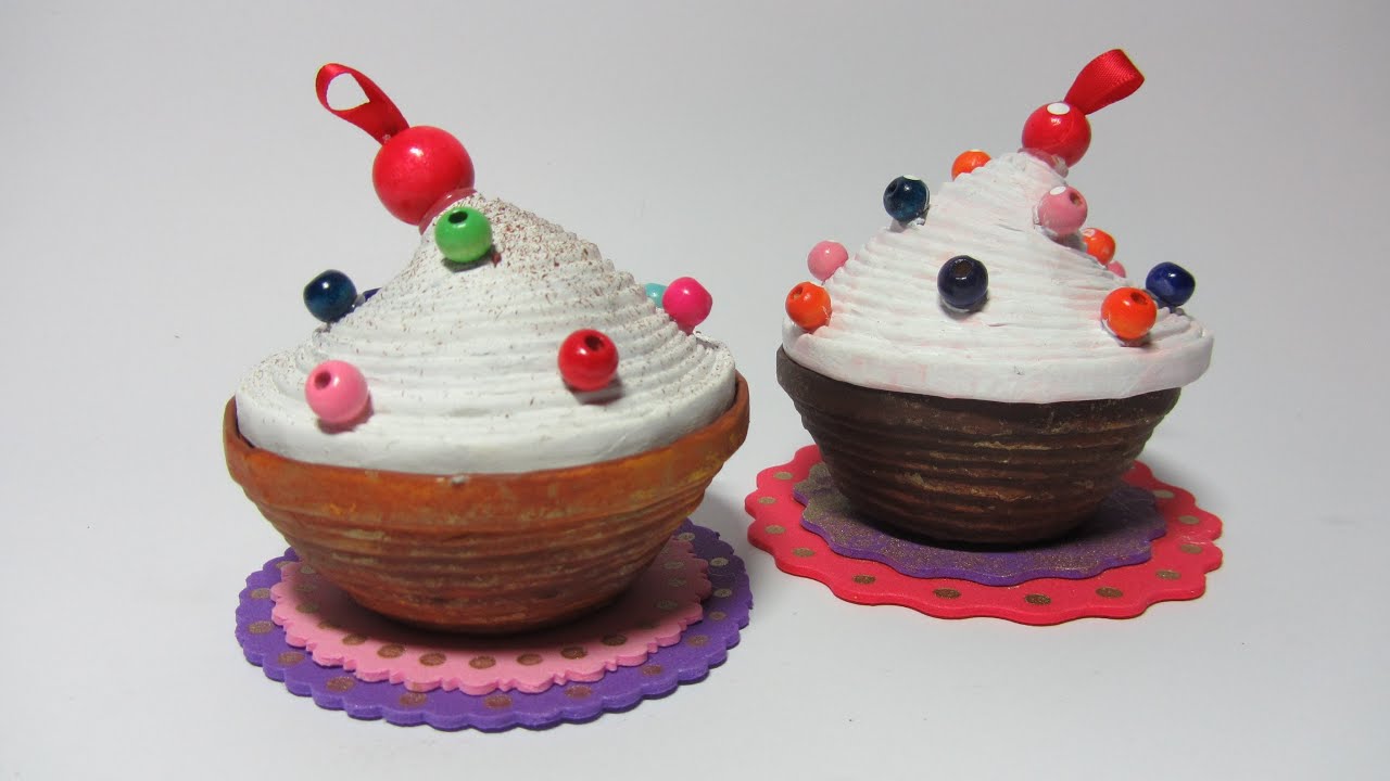 Cómo hacer una caja cupcake con papel. Cupcakes box.