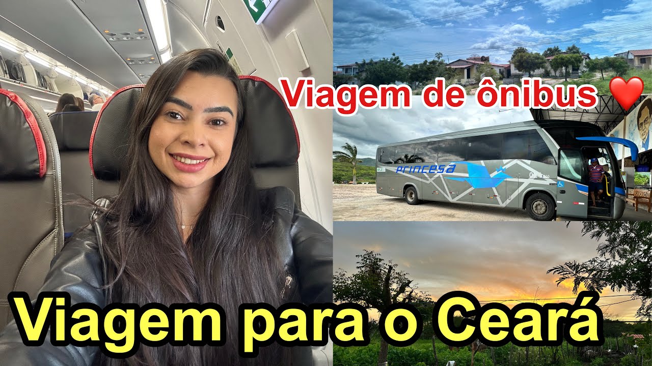VIAGEM DE ÔNIBUS/ AVIÃO PARA o CEARÁ FILMEI TODAS as PARADAS  por- Jane Uchôa
