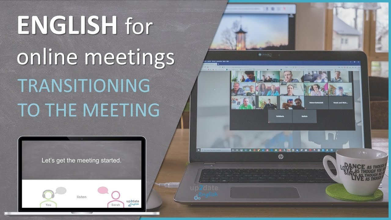 Online business meetings 🎧💬 Transitioning to the meeting [Speak English – Shadowing]