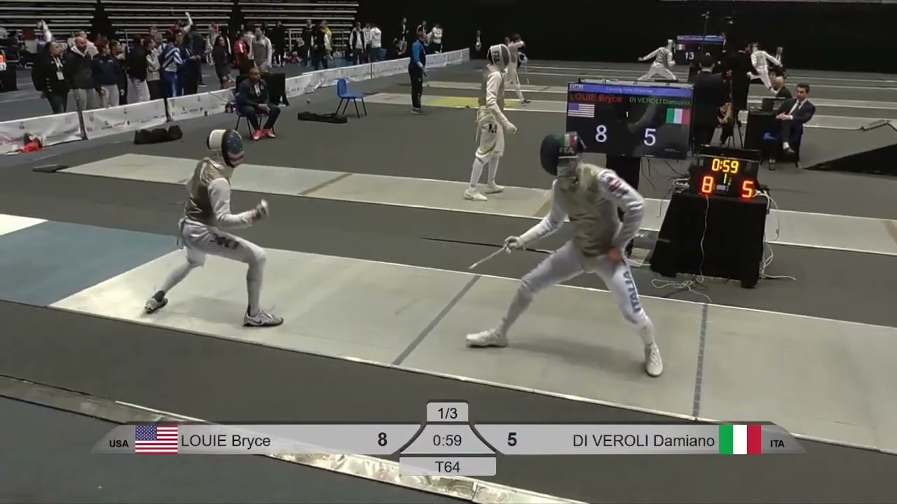 Tunis World Cup 2024 SMF - L64 - Bryce Louie USA v Damiano Di Veroli ITA