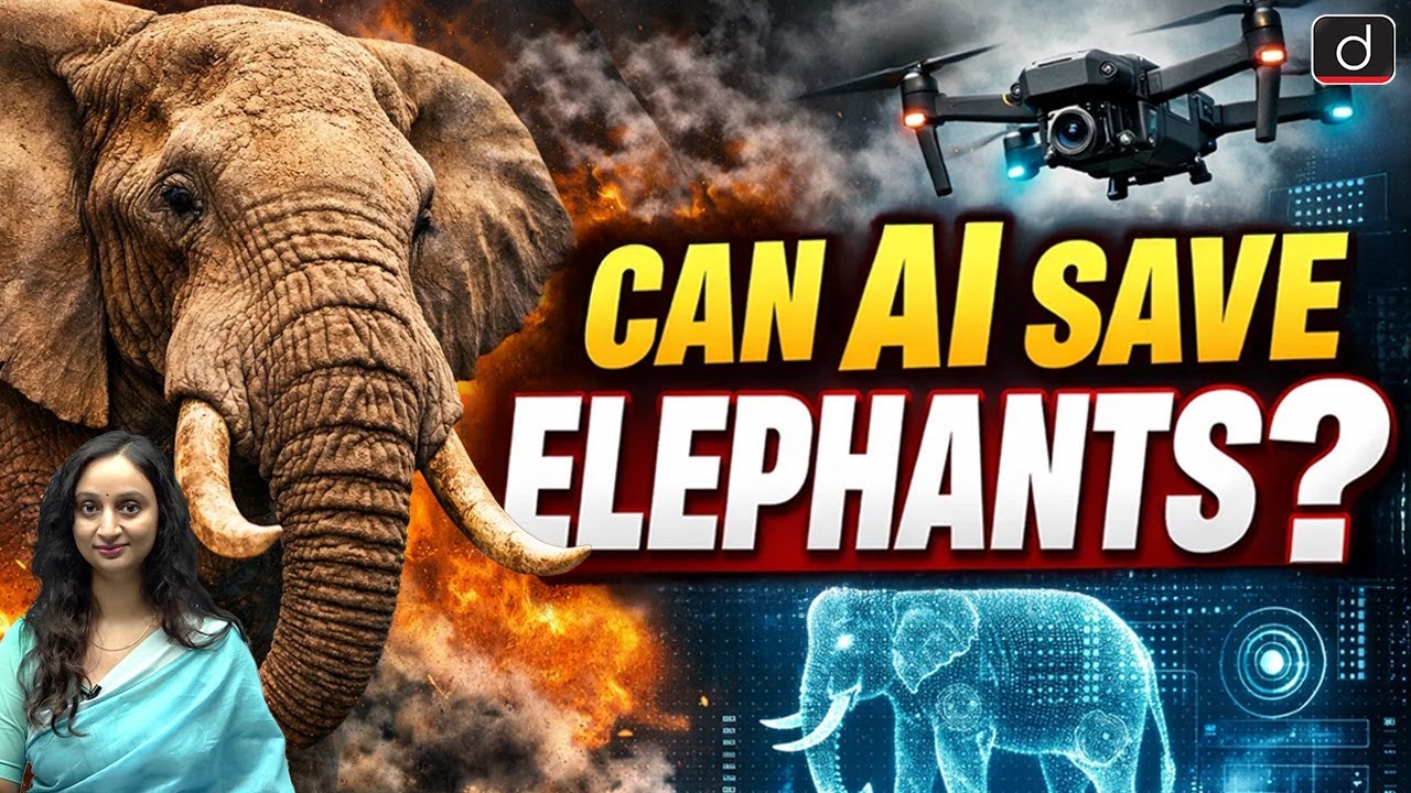 How AI is Tackling Human-Wildlife Conflicts in Tamil Nadu? | Latest Update | Drishti IAS English