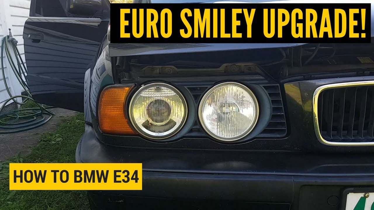 Как модернизировать/заменить фары на Euro Smileys - BMW E34