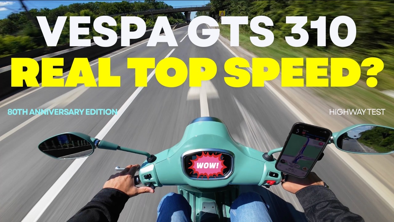 Максимальная скорость Vespa GTS 310 80th Anniversary | Piaggio соврали?