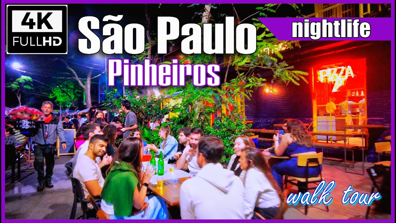 [4K Pinheiros à noite #saopaulobynight #saopauloape #saopaulowalkingtour #saopaulocity #pinheirossp