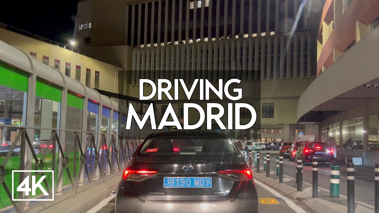[4K] Madrid Night Drive | Fuenlabrada - Leganés - M40 - Airport | POV 4K HDR