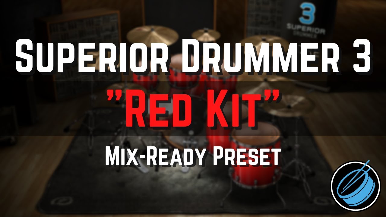 Red Kit | Mix-Ready Superior Drummer 3 Preset