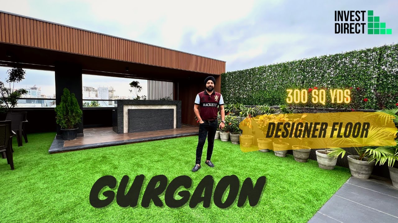 BEAUTIFUL TERRACE GARDEN WITH TOP FLOOR IN GURGAON || DESIGNER BUILDER FLOORS IN GURUGRAM