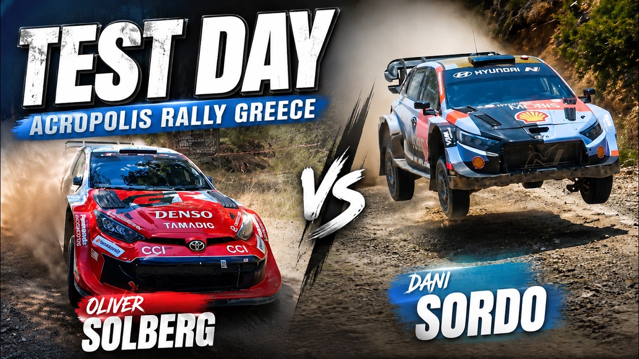 OLIVER SOLBERG & Dani Sordo TEST 🇬🇷  WRC EKO Acropolis Rally Greece 2026