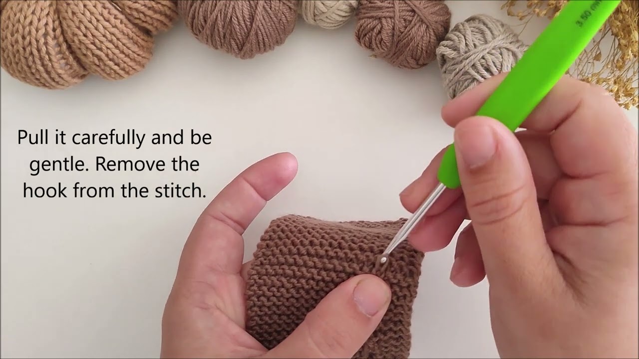 GAB - Garter afterthought buttonhole Technique