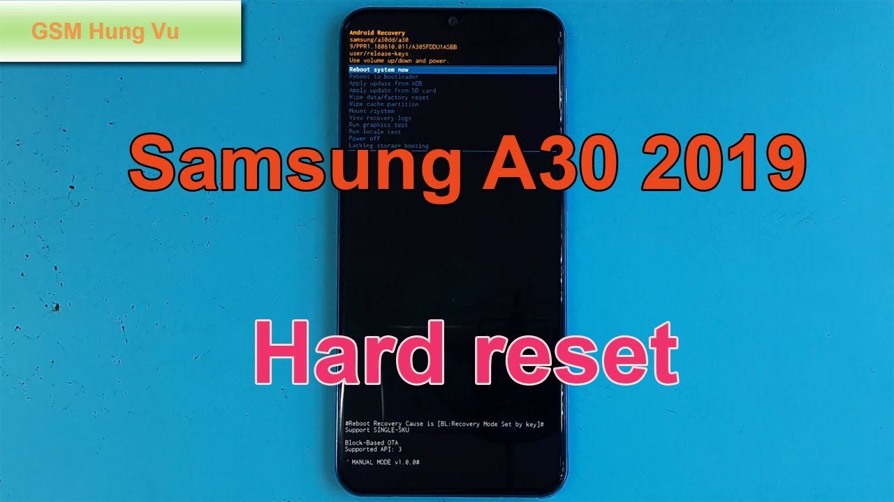 How To Hard Reset Samsung A30 Forgot Pin Code.
