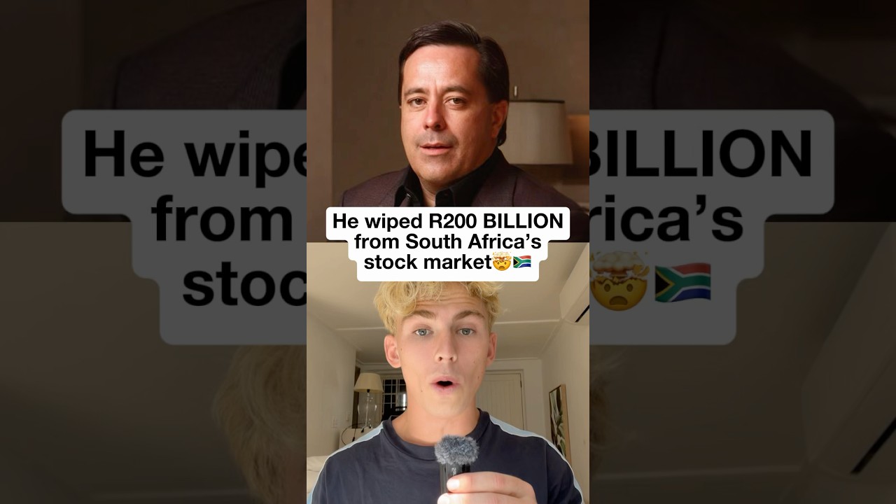Он обнулил фондовый рынок Южной Африки на 200 миллиардов рандов.