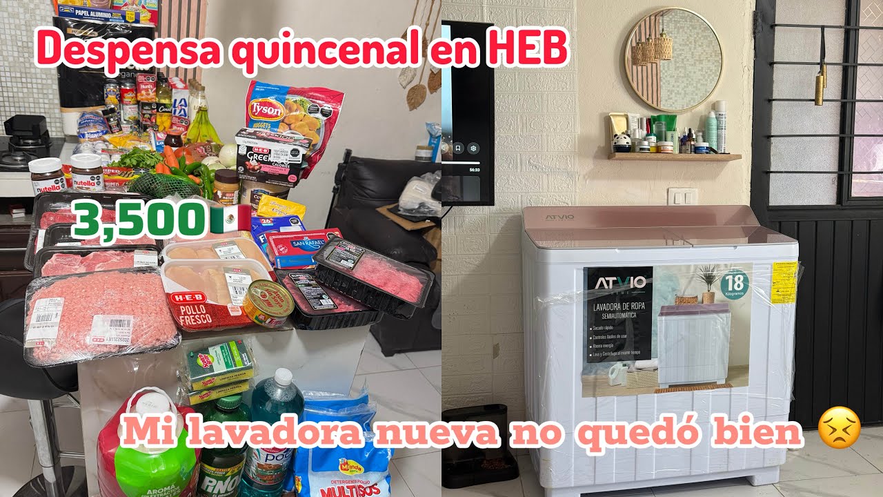 Despensa en quincenal con 3,500🛒🇲🇽No quedo como yo quería 🥲
