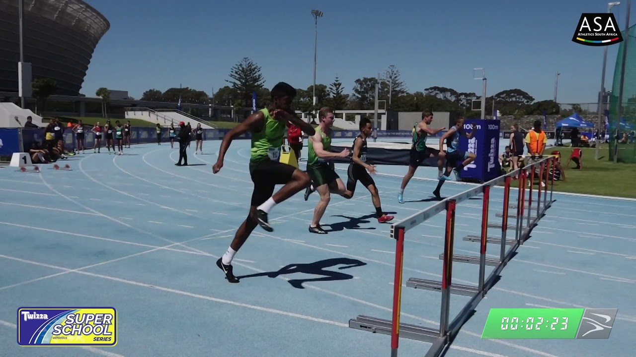 Boys u19 110m Hurdles H1- 2019 Twizza SuperSchoolSeries Greenpoint