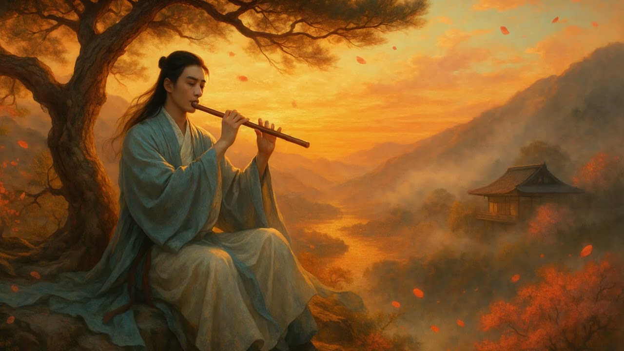 Traditional Chinese music. Relaxing music with Bamboo Flute, Erhu & Guzheng. Stress relief.