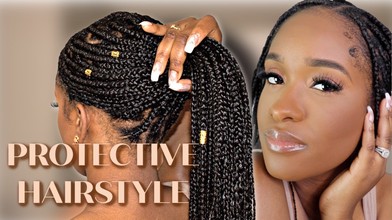 KNOTLESS BRAIDS USING CROCHET METHOD| Kharah Jay