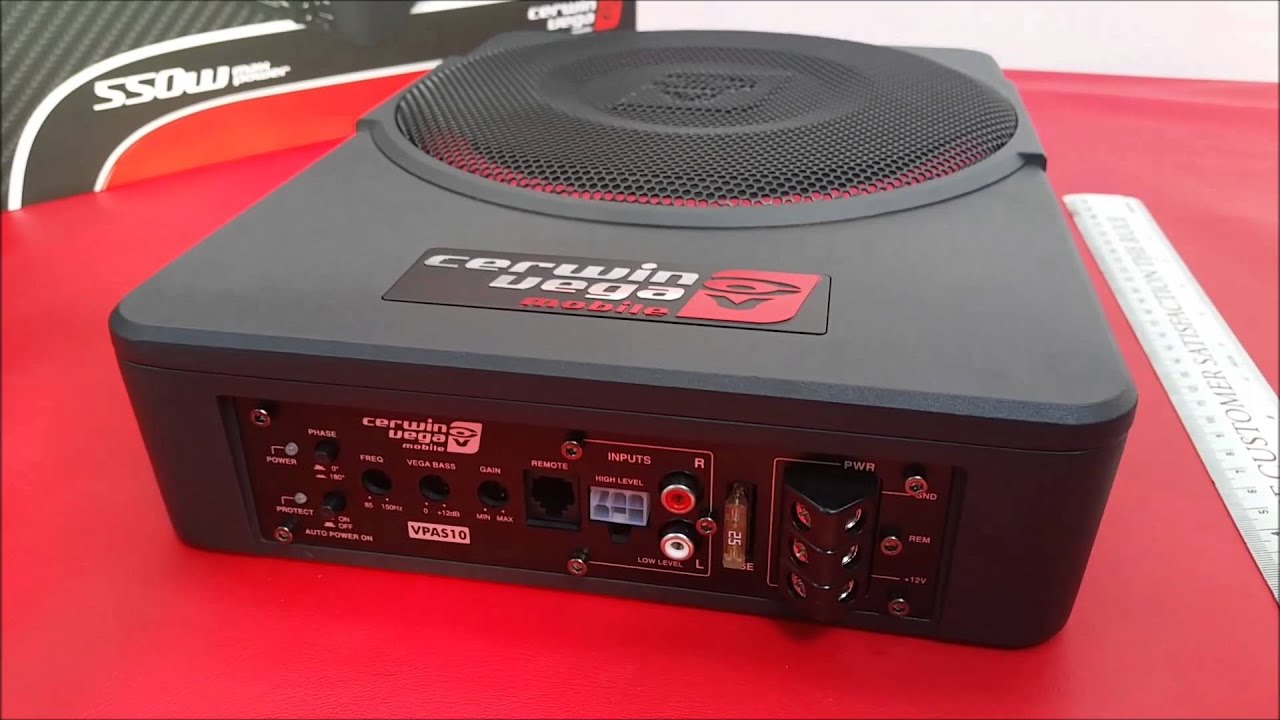 The Cerwin Vega VPAS10 Active Under Seat Subwoofer