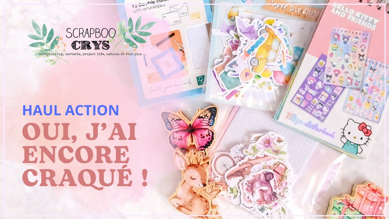 J'ABUSE ! ENCORE un HAUL ACTION ! MAIS J'ai trouvé de NOUVELLES PÉPITES 🥰 !! Tampons, die cuts etc.