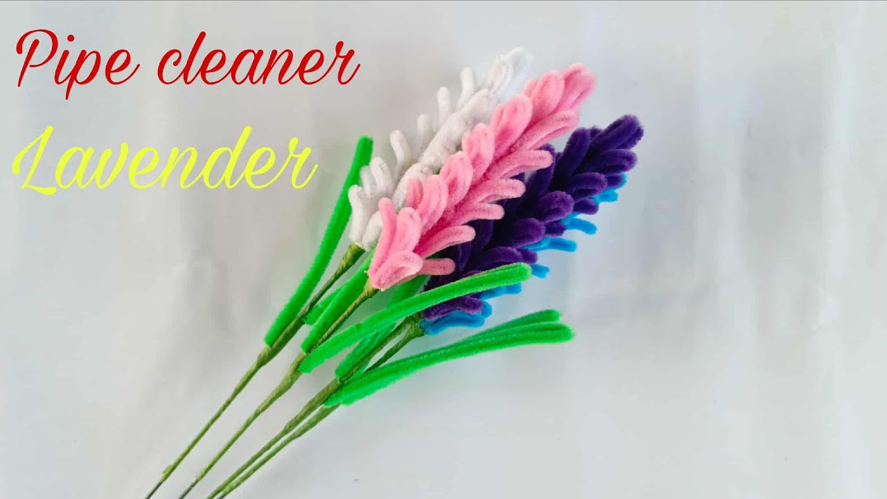 How to Make Flower Lavender With Pipe cleaner