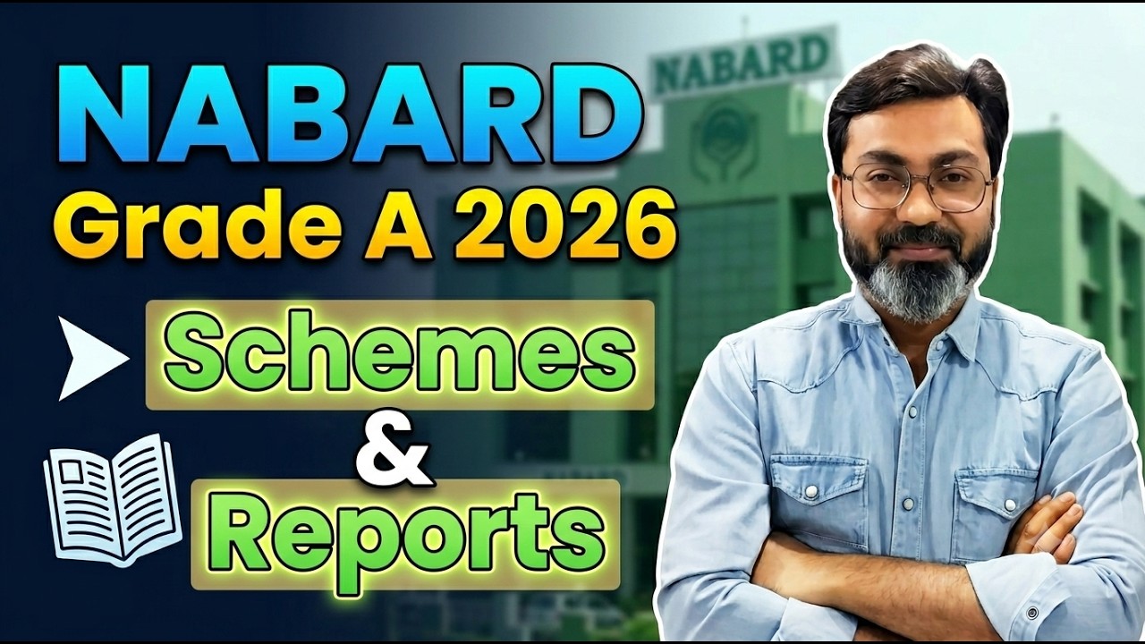 Schemes & Reports For NABARD I ARD Reports I NABARD Grade A 2026 I Manish Sir
