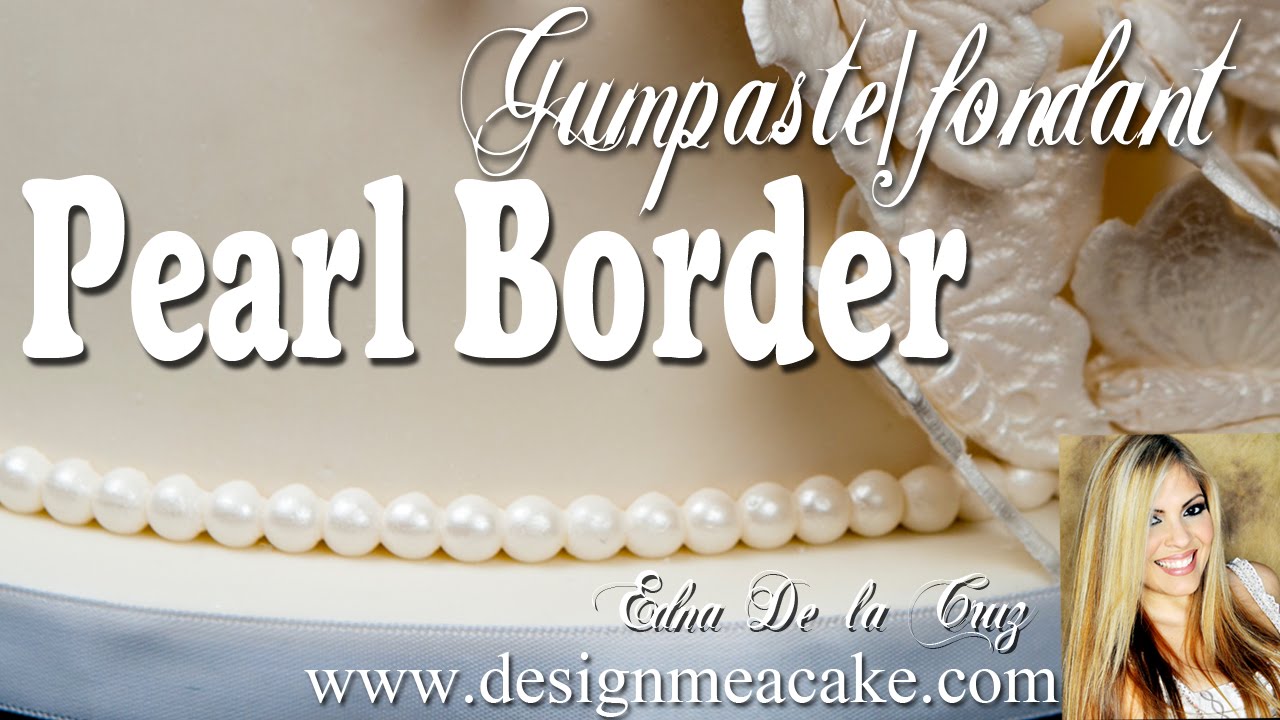 Fondant Pearl Border
