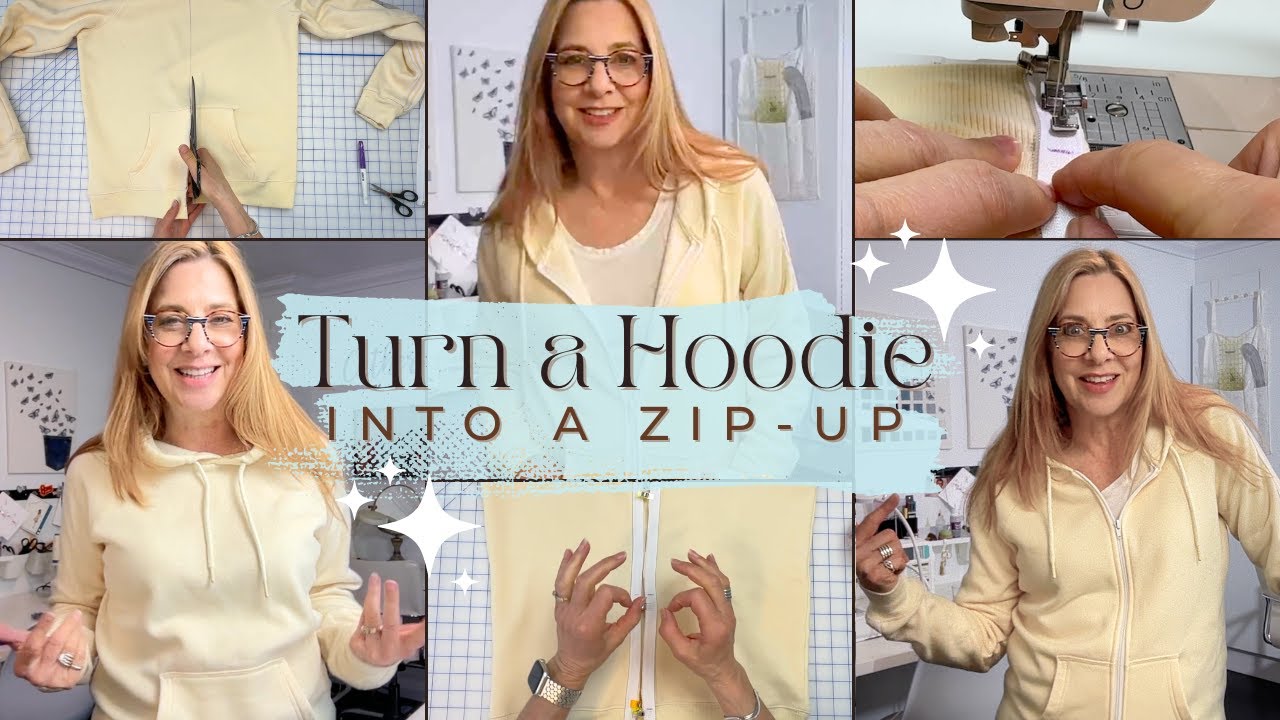 Turn any pullover hoodie into a zip-up!