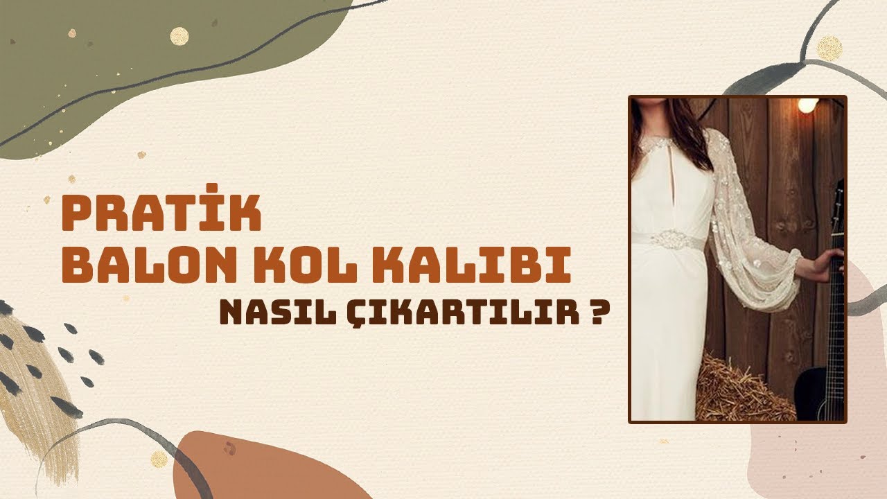 Pratik Balon Kol Kalıbı Çıkarma | Sewing Balloon Sleeve Pattern (w/subs) || Modelistlik Dersleri