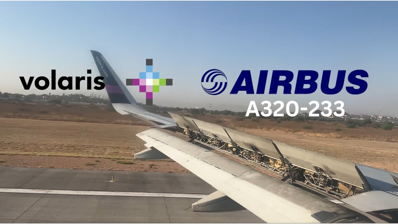 Volaris Airbus A320-233S Landing in Querétaro