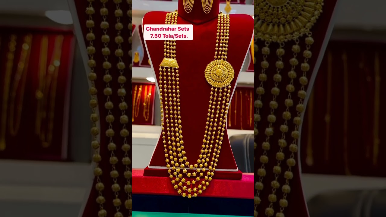 Chandrahar Set Designs 2024 | Laxmi haar with Weight ❤️#viral #gold #shorts