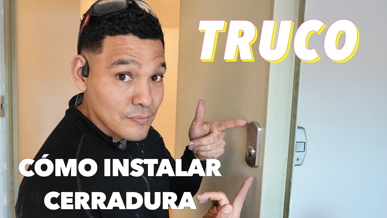 Truco para INSTALAR cerrojo en puerta RF: