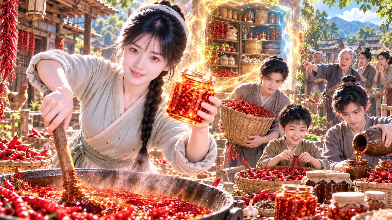 Transmigrated And Disowned By Family, Girl Unlocks Food Space, Makes Chili Oil And Changes Her Fate