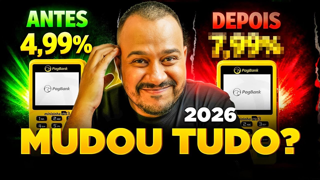 Taxas PagBank 2026: NOVAS TAXAS das Maquininhas (Tabela Completa)