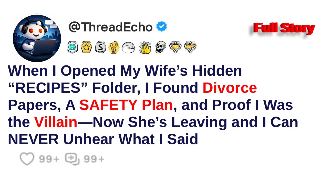 When I Opened My Wife’s Hidden “RECIPES” Folder, I Found Divorce Papers, A SAFETY Plan, and Proof...