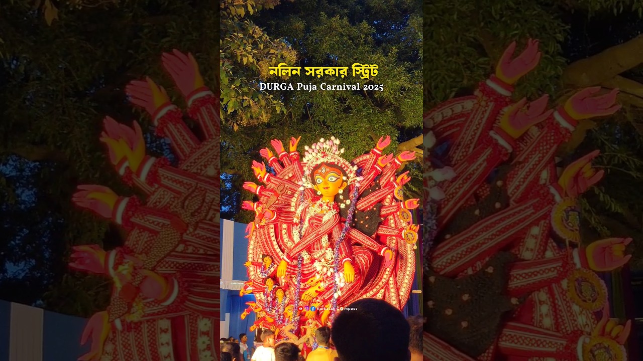 Nalin Sarkar Street Durga Puja Carnival 2025 ❤️|#nalinsarkarstreet #durgapuja2025 #DurgaPujaCarnival