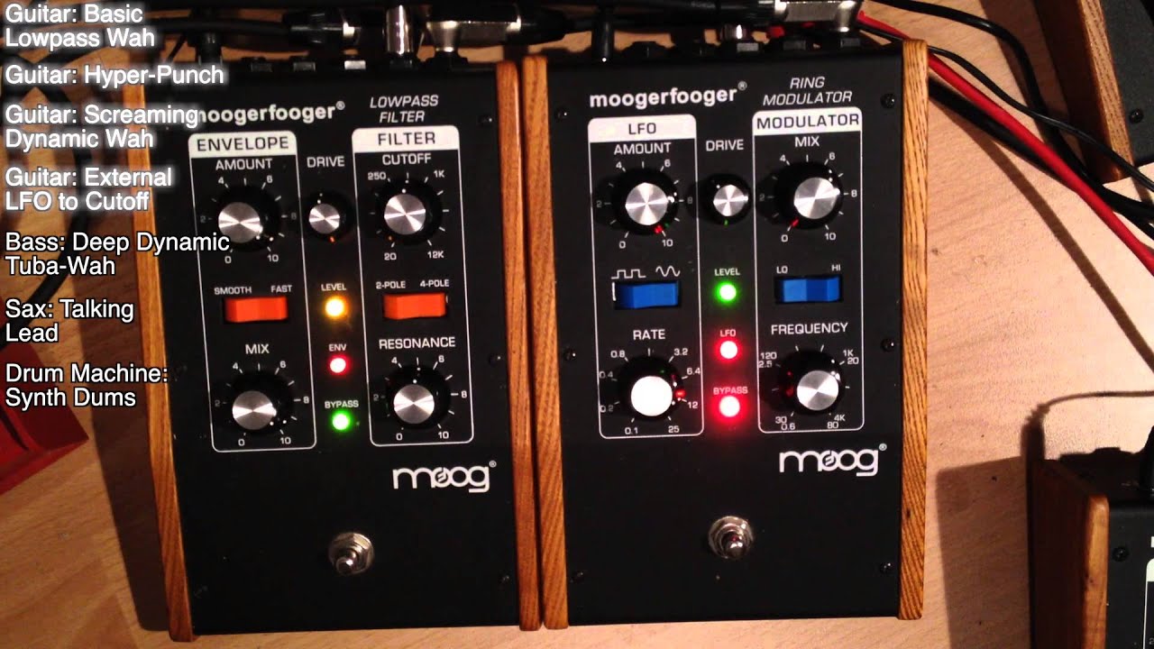 Demo: Moog Moogerfooger MF-101 Lowpass Filter