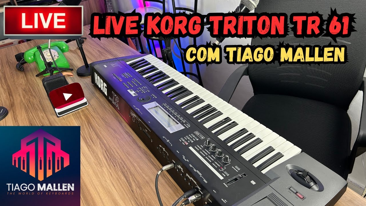 LIVE  KORG TRITON TR 61 COM TIAGO MALLEN  (PUNCH TOTAL)