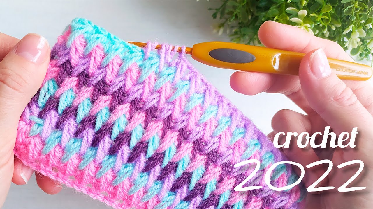 💯 двусторонний 🔝 ШИКАРНЫЙ 🔥 объёмный узор крючком /crochet pattern
