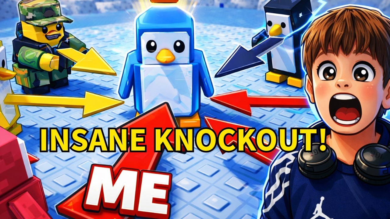 THE CRAZIEST KNOCKOUT GAME EVER! 😂🐧 | Roblox Knockout
